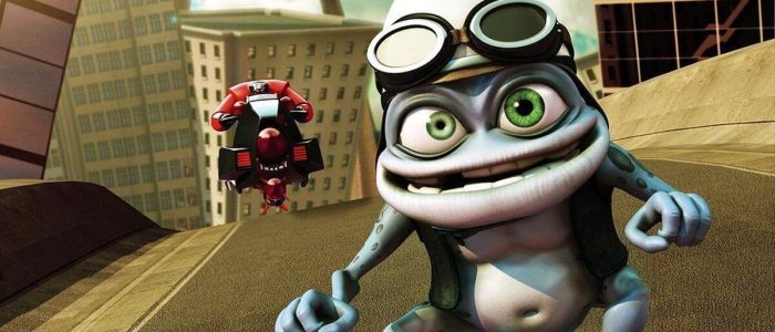 La Rana Loca: Ilustración divertida y colorida de la rana saltarina, meme viral y personaje de cómic