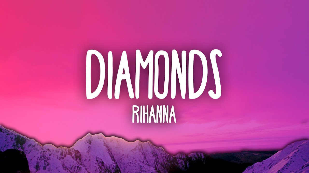 Diamond Music – Logo brillante de diamante y notas musicales, diseño premium para álbumes