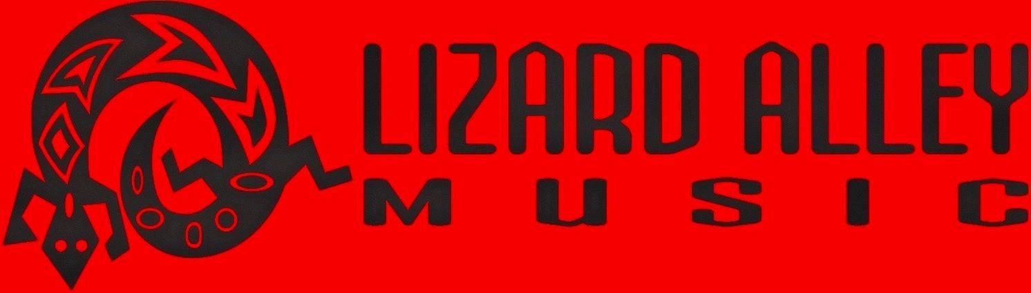 Portada de Lizard Alley Music – Arte de Álbum Rock Indie con Vibrante Diseño de Serpientes