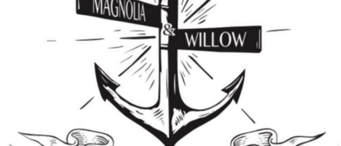 Magnolia y Sauce: Elegante combinación de flores y árboles en fotografía de alta calidad