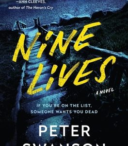 Nine Lives Books – Portada de novela de misterio con gato de nueve vidas