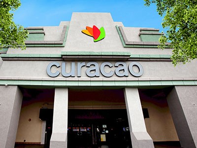 Curacao Huntington Park – Vista panorámica del parque y playa, turismo y vacaciones en Curazao