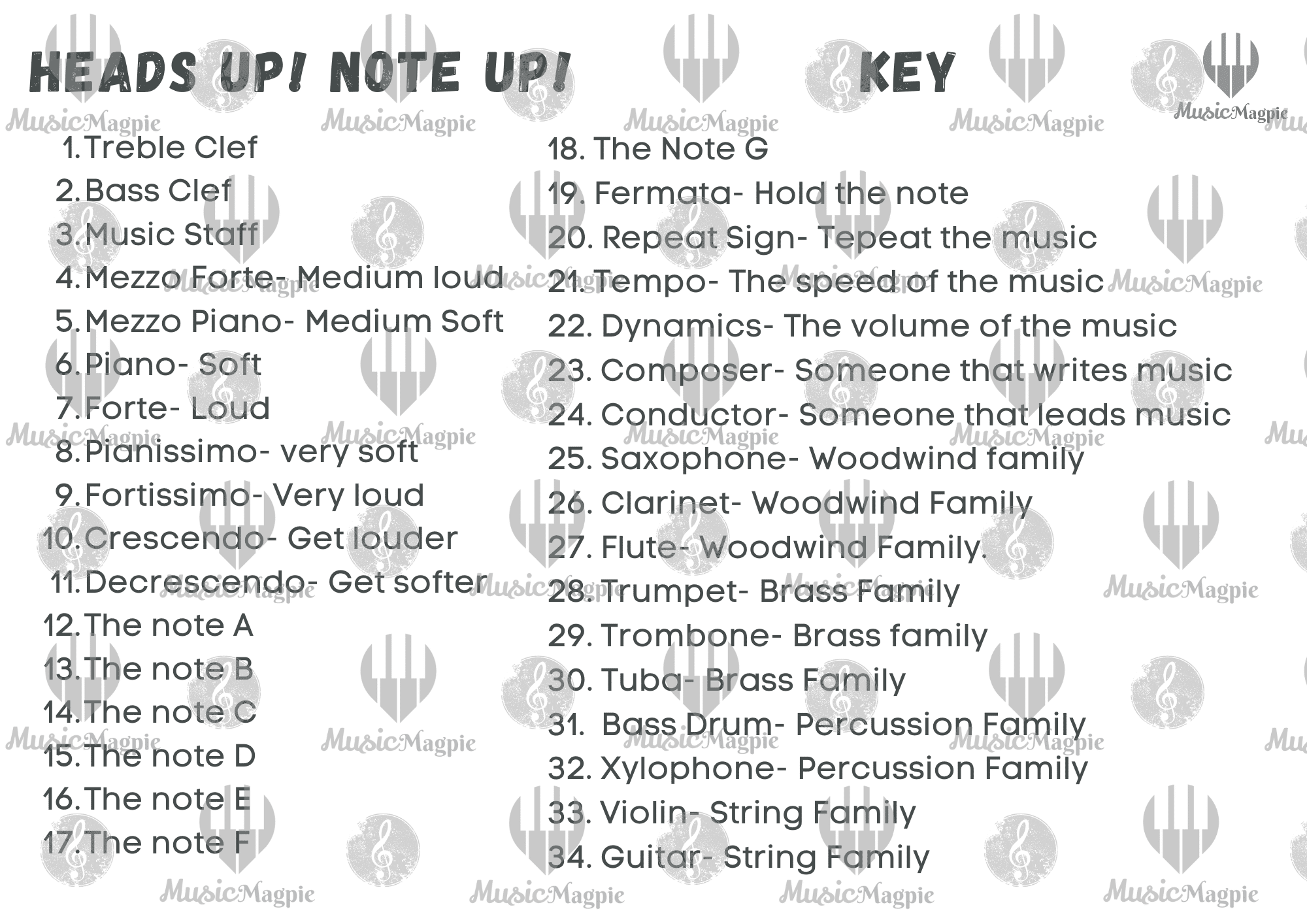 Heads Up Music: Imagen colorida de juego musical con notas, canciones populares y diversión