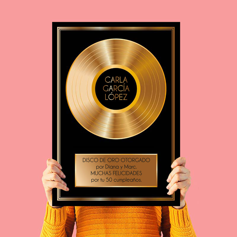 Disco de Oro: Imagen de Certificado Musical Premium | Éxito, Reconocimiento y Colección de Álbumes