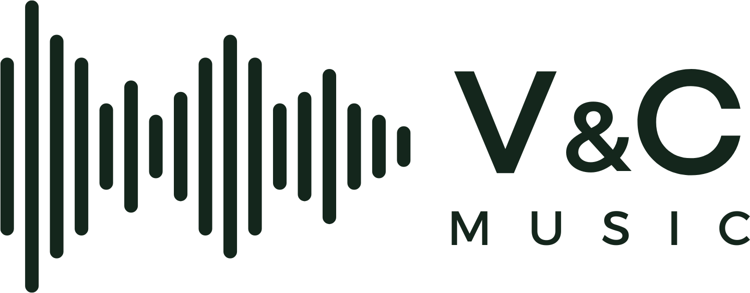 V & V Music Co. - Imagen del logo y branding musical profesional